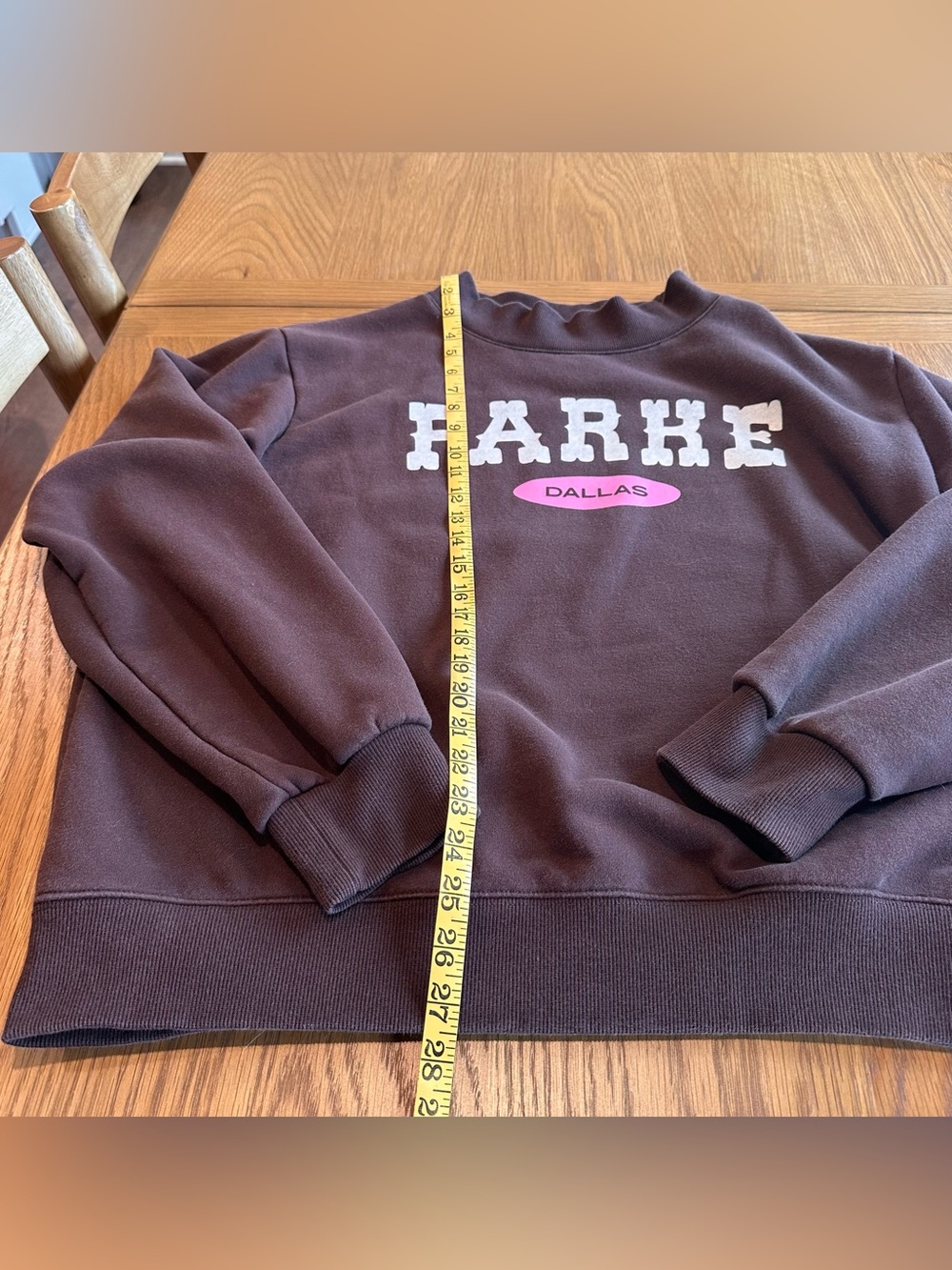 Parke Dallas Women's Brown Graphic Sweatshirt - Picture 4 of 8